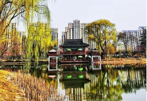 天水馬跑泉公園，這滿園春色似美人的嫣然一笑般撩人