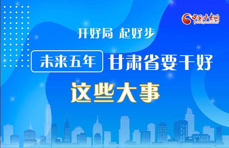 圖解丨開好局 起好步 未來五年甘肅省要干好這些大事！