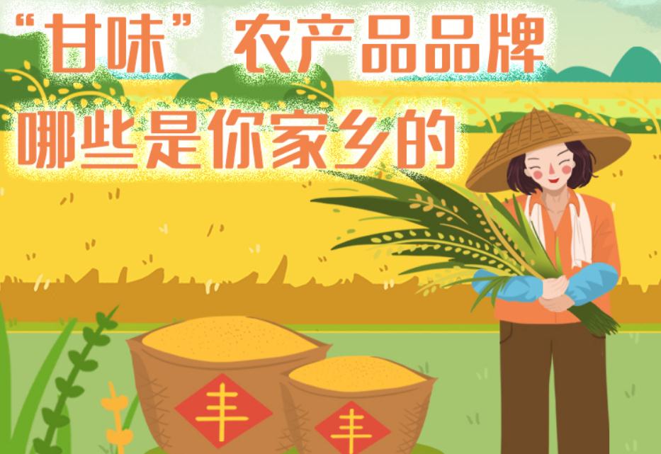一圖帶你了解“甘味”農(nóng)產(chǎn)品品牌 ，哪些是你家鄉(xiāng)的？
