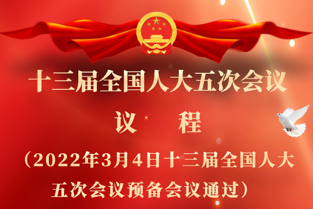 微海報(bào)|全國人大會(huì)議議程來了！