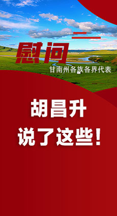  圖解|慰問甘南州各族各界代表 胡昌升說了這些！