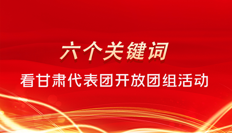 海報(bào)|六個(gè)關(guān)鍵詞，來看甘肅代表團(tuán)開放日大家最關(guān)心啥 